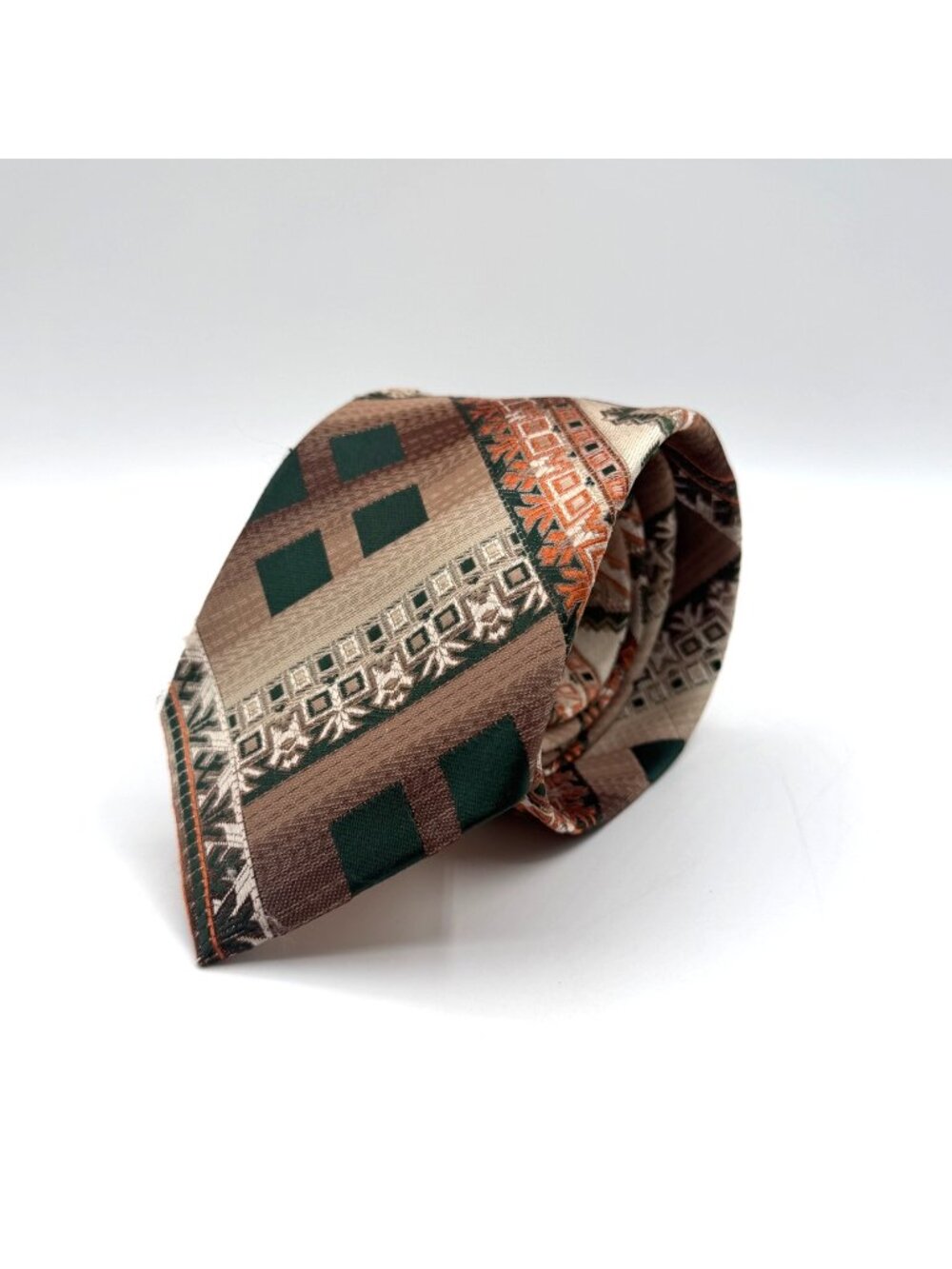 Vintage Damon Multicolor Mixed Print 70s Funky Retro Tie 53" x 3.5"